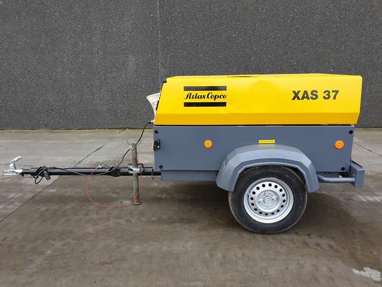 Used 2012 Atlas Copco XAS 37 Portable Air Compressor, 71 CFM