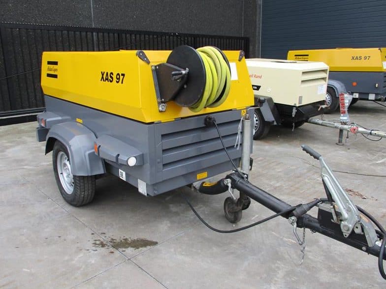 Used 2010 Atlas Copco XAS 97 Portable Air Compressor, 187 CFM
