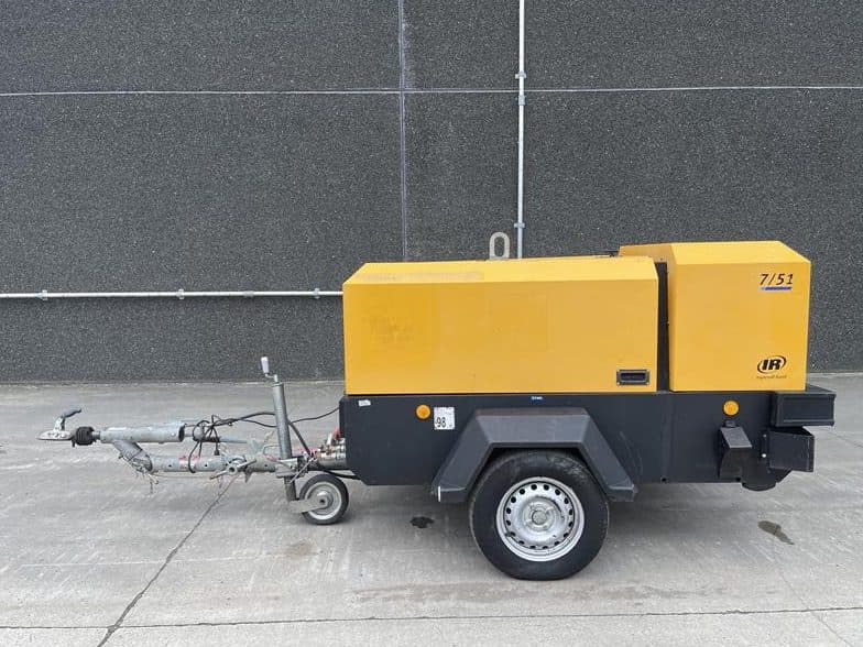 Used 2012 Ingersoll Rand 7/51 Portable Air Compressor, 180 CFM